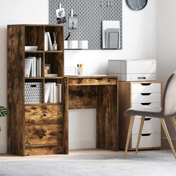 vidaXL Pöytä Savutammi 60 x 40 x 76 cm Tekninen puu