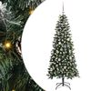 vidaXL Tekojoulukuusi Vihre&auml; 150 cm PVC, muovi ja ter&auml;s