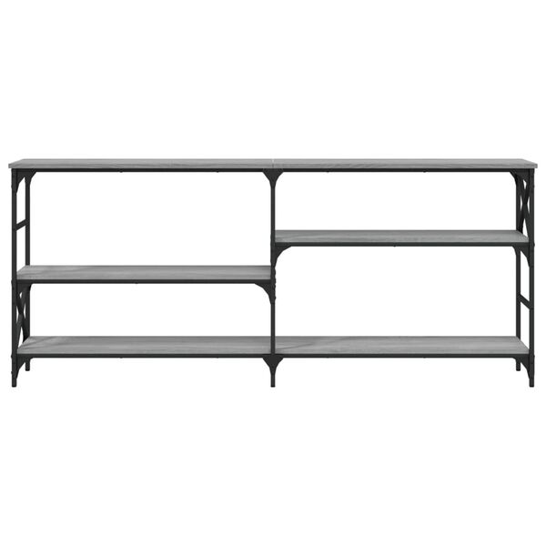 vidaXL Konsolip&ouml;yt&auml; harmaa Sonoma 180x29x76,5 cm tekninen puu