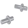 vidaXL Hyllyn Nautinta 2 kpl Hopea 8,6 x 8,6 x 14,6 mm Ter&auml;s