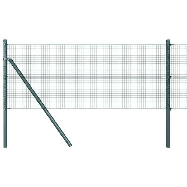 vidaXL Aitalatu Vihre&auml; 100 x 0,5 m (16 x 16 mm verkko) Ter&auml;s ja PVC