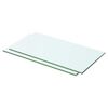 vidaXL Hyllyt 2 kpl kirkas lasi 50x20 cm