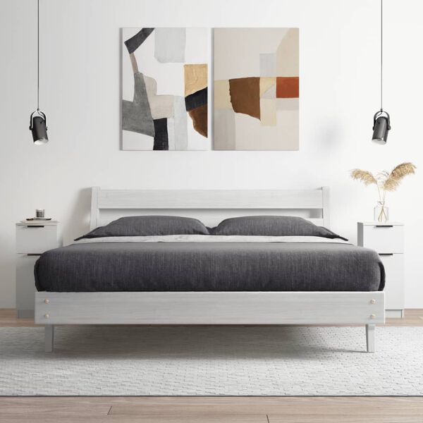 vidaXL Senkit 2 kpl valkoinen 30x30x70 cm tekninen puu