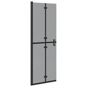 vidaXL K&auml;velyyn tarkoitettu suihkusein&auml; Musta 70 x 6,5 x 190 cm
