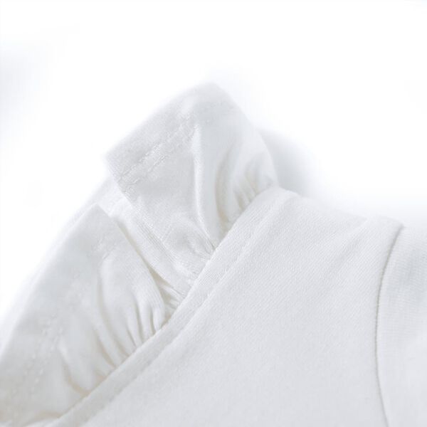 Lasten T-paita r&ouml;yhel&ouml;hihoilla ecru 128