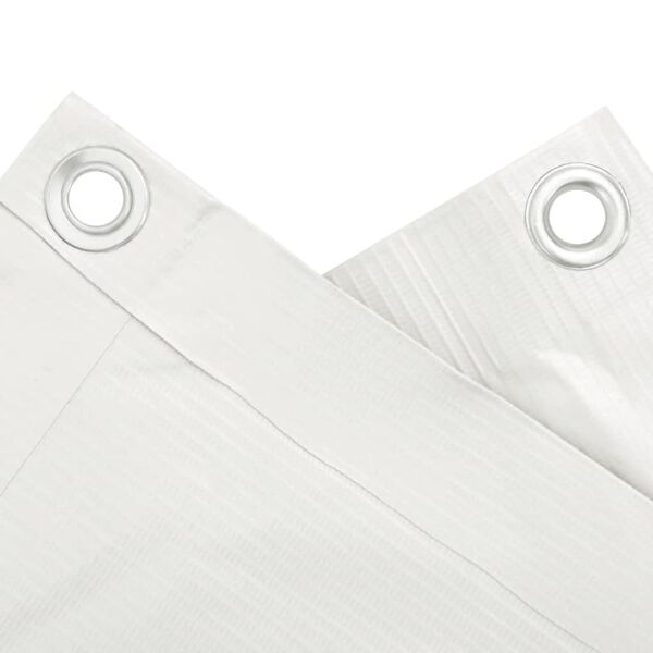 vidaXL Parvekkeen yksityisyyssuoja valkoinen 400x75 cm PVC