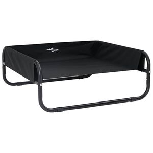 vidaXL Koiran Peti Musta 75 x 75 x 30 cm Ter&auml;s
