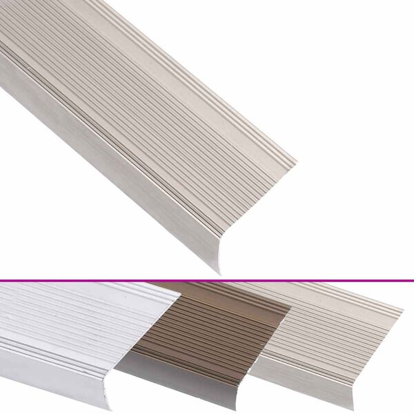 vidaXL Portaikon suojukset L-muotoiset 15 kpl alumiini 100cm samppanja