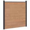 vidaXL Aidat Setti 180 x 186 cm WPC ja alumiini Ruskea