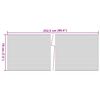 vidaXL Puutarhan yksityisyydensuojat 10 kpl t.harmaa 252,5x19 cm PVC