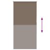 vidaXL Rullaverho Blackout kahvi 70x130 cm Kankaan leveys 65,7 cm