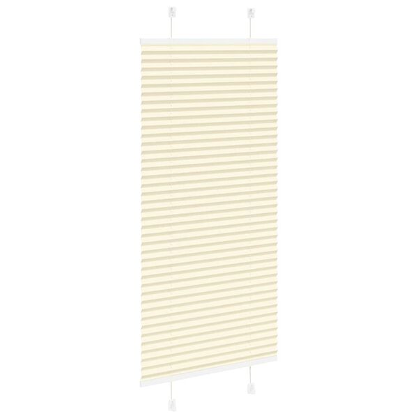 vidaXL laskostettu Blind Cream 60x150 cm Kankaan leveys 59,4 cm