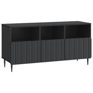 vidaXL TV-kaappi laatikon kanssa Musta 102 x 34,5 x 50 cm Tekninen puu