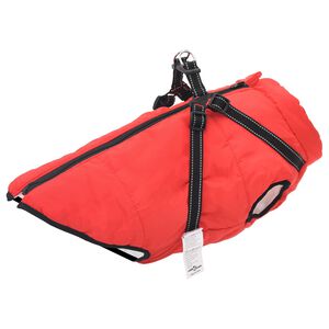 vidaXL Koiran Takki Punainen L48 Fleece ja polyesteri