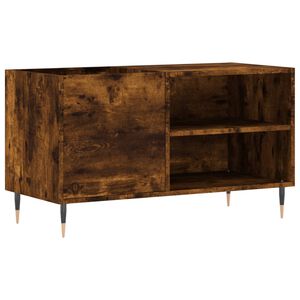 vidaXL LP-levyjen s&auml;ilytyskaappi savutammi 85x38x48 cm tekninen puu