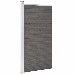 vidaXL Aitapaneeli WPC 95x186 cm harmaa