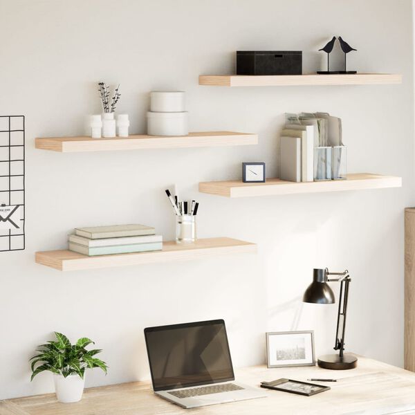 vidaXL Kelluvat hyllyt 2 kpl 80x23,5x4 cm tekninen puu