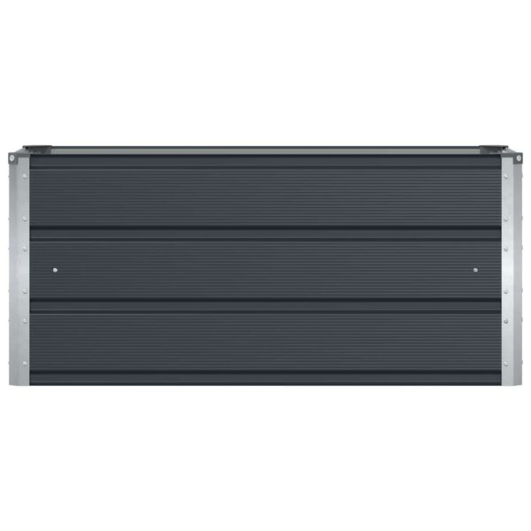 vidaXL Kukkalaatikko Antrasiitti 100 x 40 x 45 cm Ter&auml;s