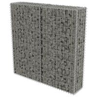 vidaXL Gabion-kivikori kansilla galvanoitu teräs 100x20x100 cm
