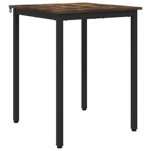 vidaXL Ruokap&ouml;yd&auml;t 60 x 60 x 75 cm Tekninen puu Savutammi Neli&ouml;