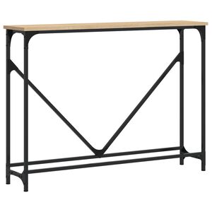 vidaXL Konsolip&ouml;yt&auml; Sonoma-tammi 102x22,5x75 cm tekninen puu