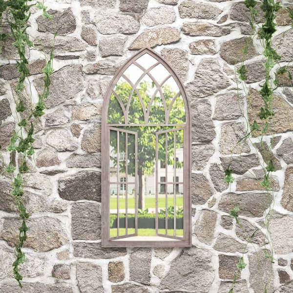 vidaXL Puutarhapeili hiekka 100x45 cm rauta ulkokäyttöön