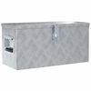 vidaXL Alumiinilaatikko 61,5x26,5x30 cm hopea