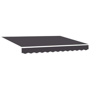 vidaXL Markiisin vaihtokangas Antrasiitti 280 x 195 cm Polyesteri