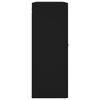 vidaXL Sein&auml;kiinnitett&auml;v&auml;t kaapit 2 kpl musta 69,5x34x90 cm