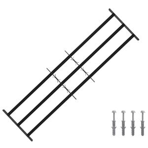 vidaXL Ikkunoiden turvaverkko 3 ristikkopalkilla 3 pcs 93-174 cm