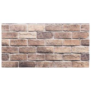 vidaXL 3D-sein&auml;paneelit 10 kpl ruskea 100x50 cm EPS