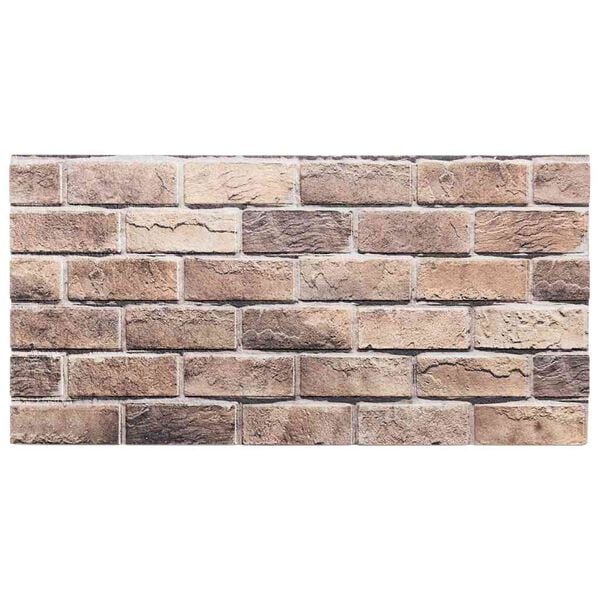 vidaXL 3D-sein&auml;paneelit 10 kpl ruskea 100x50 cm EPS