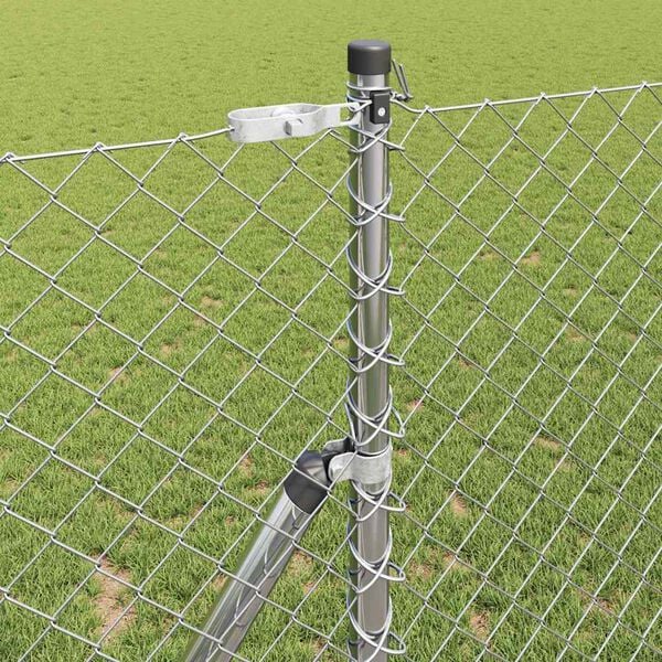 vidaXL Aitalatu Hopea 10 x 1 m (40 x 40 mm verkko) Ter&auml;s