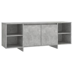 vidaXL TV-taso betoninharmaa 130x35x50 cm lastulevy