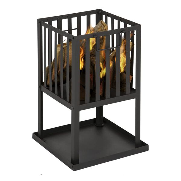 Practo Garden Tulimalja tuhkalevyllä musta