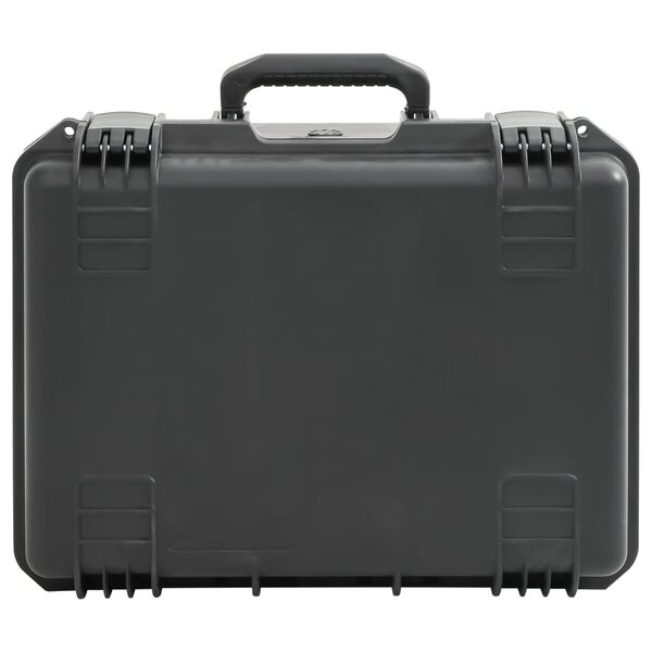 vidaXL Kannettava Flight Case Musta 49x38x23 cm PP