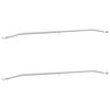 vidaXL Tarvike per&auml;vaunuille 2 Hopea 102-155 cm Alumiini