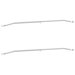 vidaXL Tarvike per&auml;vaunuille 2 Hopea 102-155 cm Alumiini