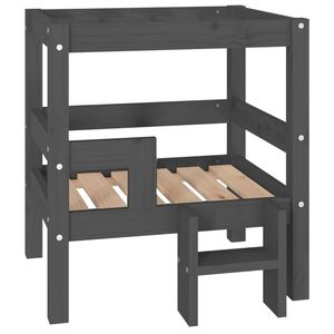 vidaXL Koirans&auml;nky harmaa 55,5x53,5x60 cm t&auml;ysi m&auml;nty