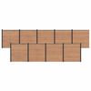 vidaXL Aidat Setti 9 kpl 1564 x 186 cm WPC ja alumiini Ruskea