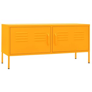 vidaXL TV-taso sinapinkeltainen 105x35x50 cm ter&auml;s