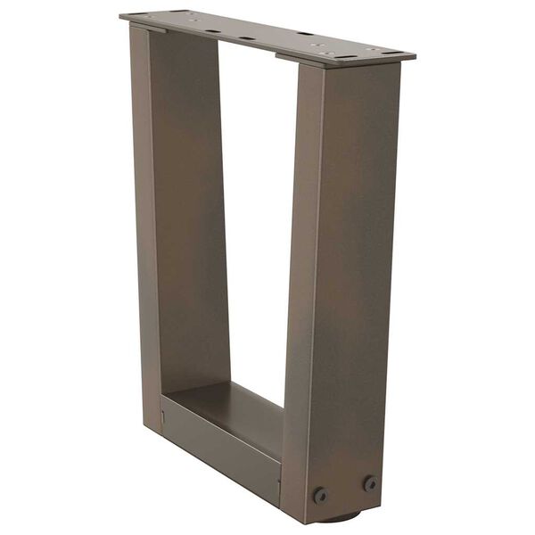 vidaXL Sohvapöydän jalat V-muotoiset 2 kpl Luonnonvärinen teräs 40x(30-31,3) cm Teräs