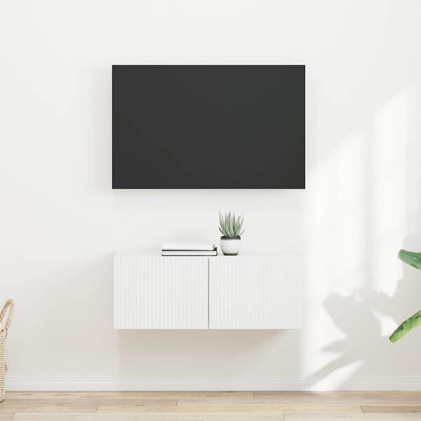 vidaXL TV-sein&auml;kaappi 2 pcs Valkoinen 60 x 31 x 29.5 cm Tekninen puu
