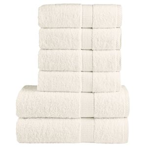 vidaXL Premium Pyyhkeet 6-osaa SOLUND kerma 600 gsm