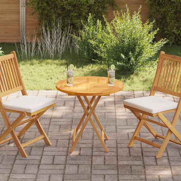 vidaXL P&ouml;yt&auml;levy t&auml;ysi tiikki py&ouml;re&auml; 2,5 cm 70 cm