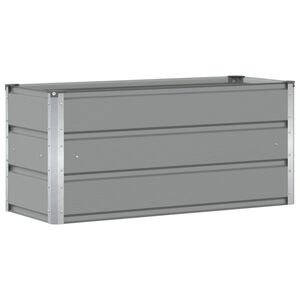 vidaXL Kukkalaatikko Vaaleanharmaa 100 x 40 x 45 cm Ter&auml;s
