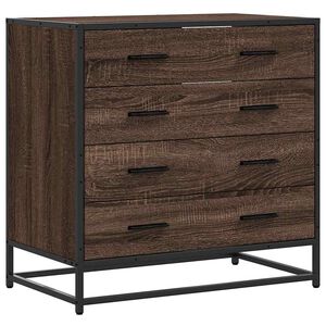 vidaXL Laatikosto ruskea tammi 70x41x70 cm tekninen puu