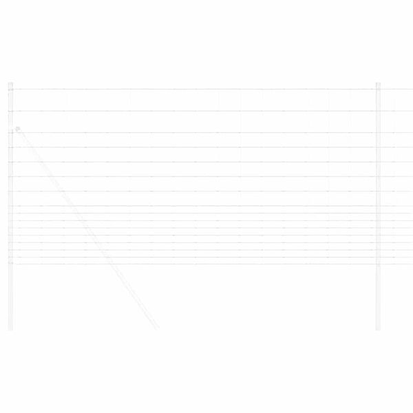 vidaXL Riista-aita Hopea 25 x 1,2 m Galvanoitu ter&auml;s