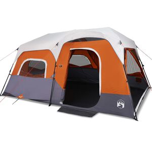 vidaXL Perheteltta LED-valolla 9 henkil&ouml;lle harm./orans. pikavapautus