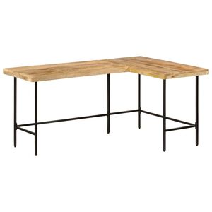 vidaXL Ty&ouml;p&ouml;yt&auml; 165x110x77 cm massiivipuuta mangoa ja rautaa